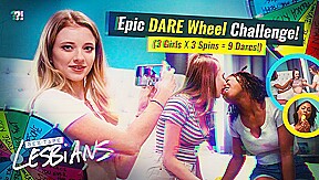 Riley Star & Kyler Quinn & Hazel Grace In Epic DARE Wheel Challenge! (3 Girls X 3 Spins = 9 Dares!)