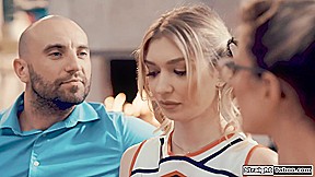 Cheerleader Has No Choice Than To Fuck Her Coach And Husband