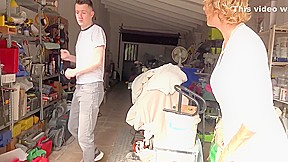 Sam Bourne In Mature Fucks With Sam During A Garage Sale